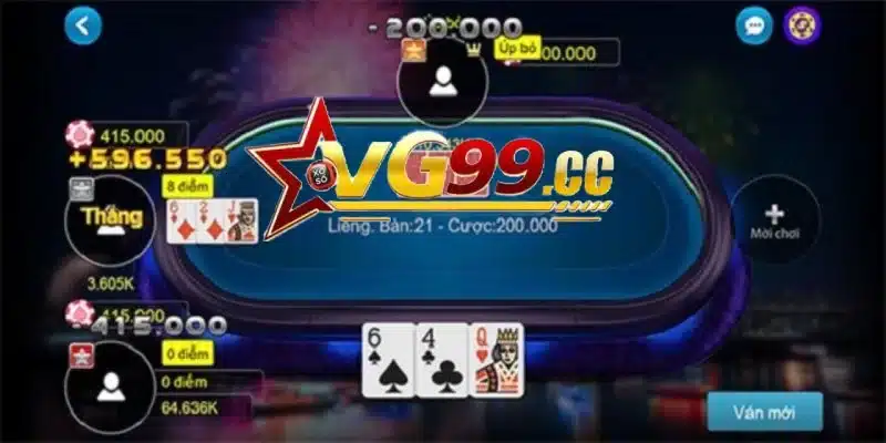 Trải nghiệm tuyệt vời khi chơi game bài liêng tại Vg99